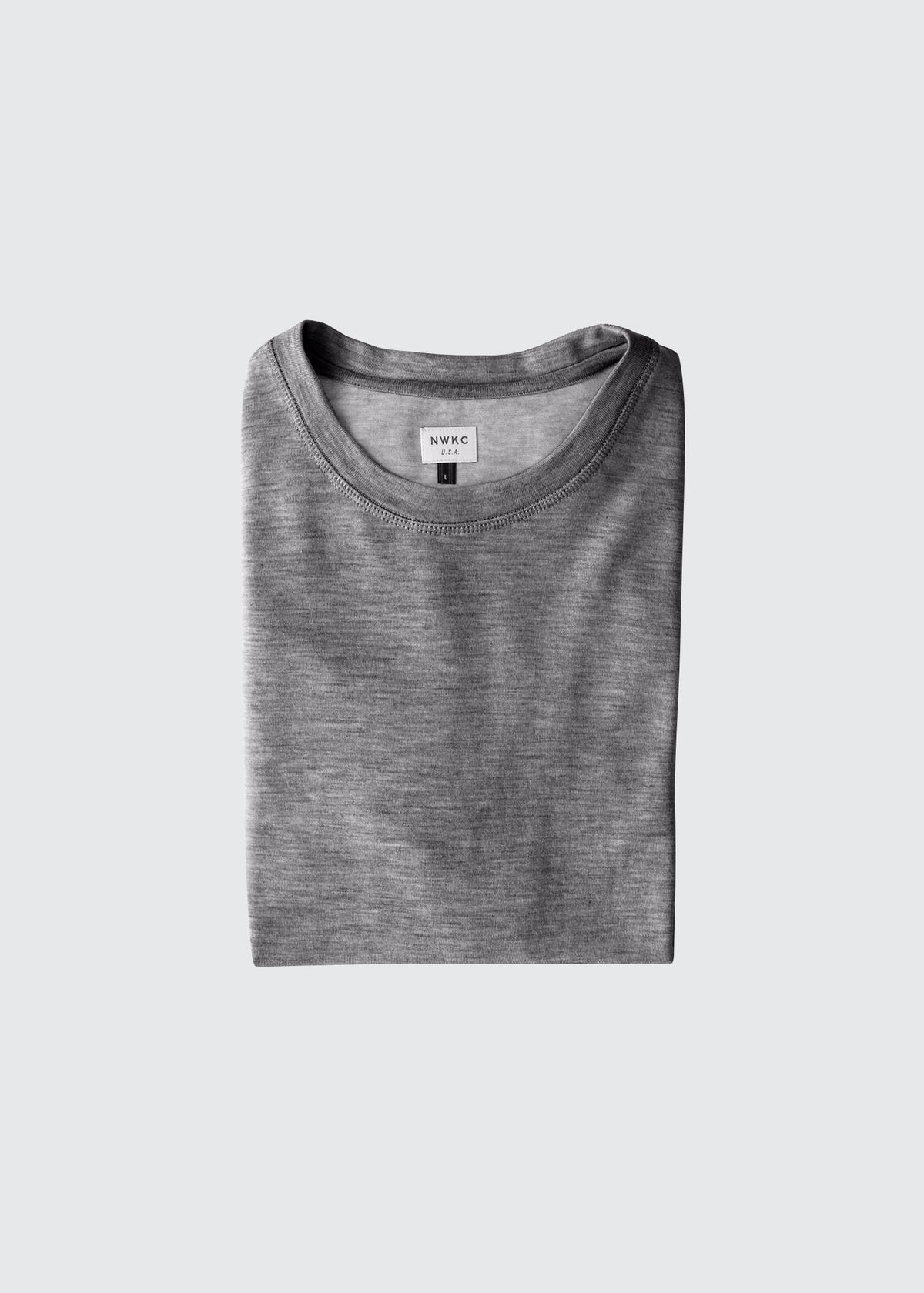 102 - LS TEE - GRAY